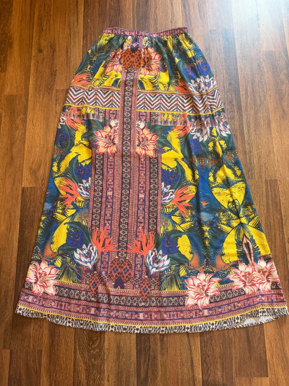 Flying Tomato Maxi Skirt - Yellow, Blue, Pink